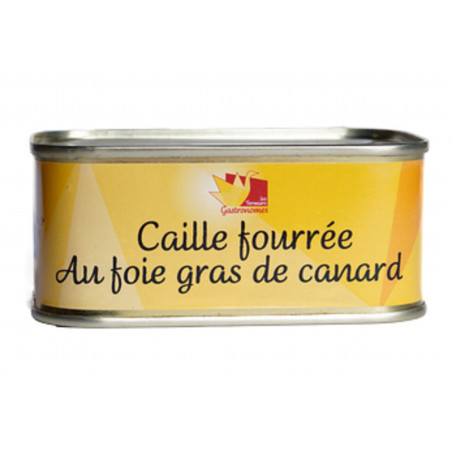 Caille farcie au foie gras de canard