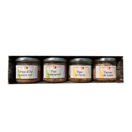 Coffret 4 verrines assorties 90 g