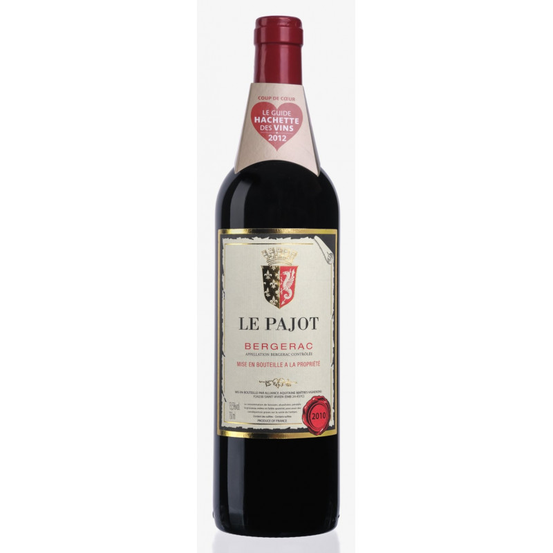 Vin rouge Le Pajot AOC Bergerac - 75cl Vin rouge Le Pajot AOC Bergerac - 75cl